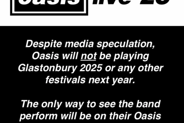 Oasis to Headline Glastonbury Festival 2025