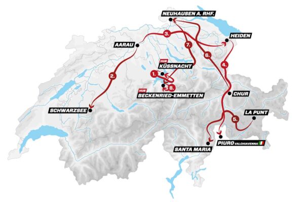 Overview of the Tour de Suisse 2025