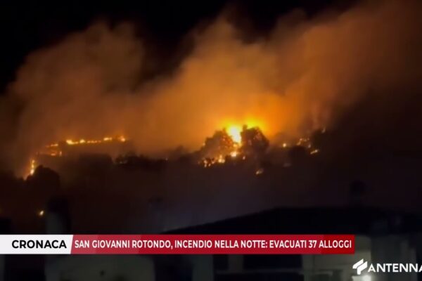 Significant Fire Breaks Out in San Giovanni Rotondo