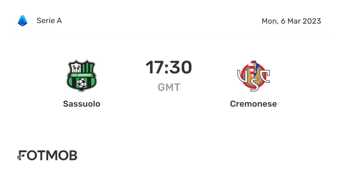Sassuolo vs Cremonese: A Clash of Spirits in Serie A
