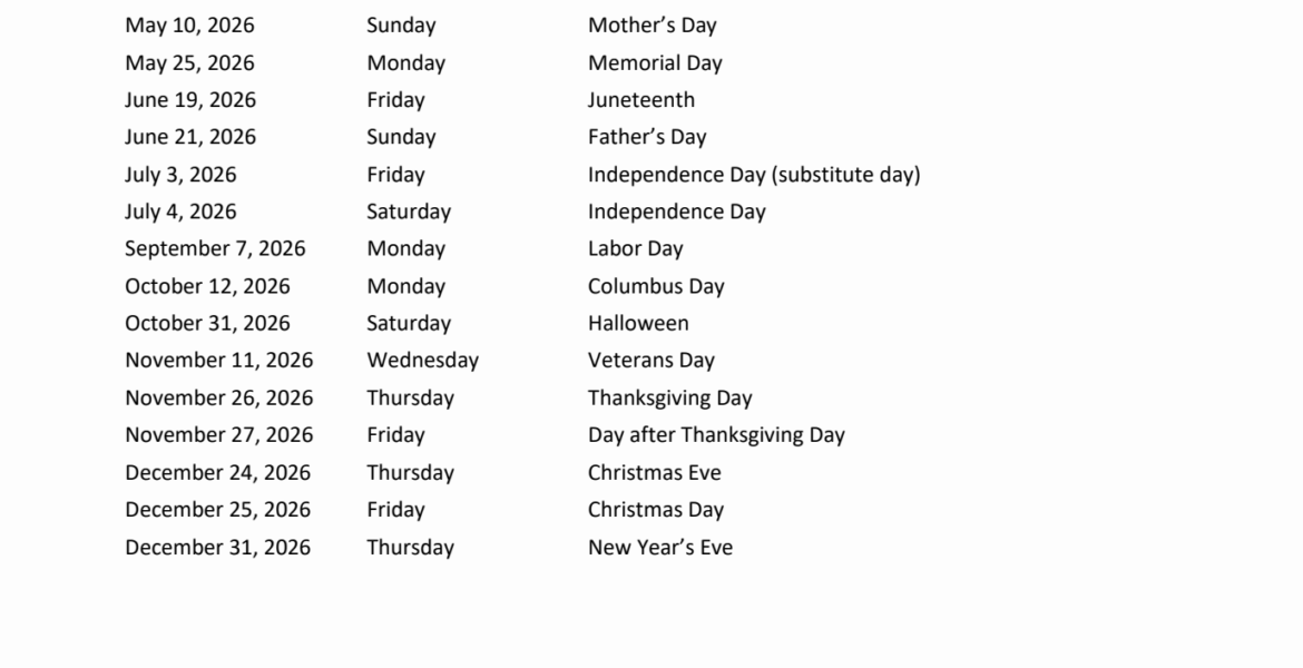 US Holidays 2026: A Comprehensive Guide