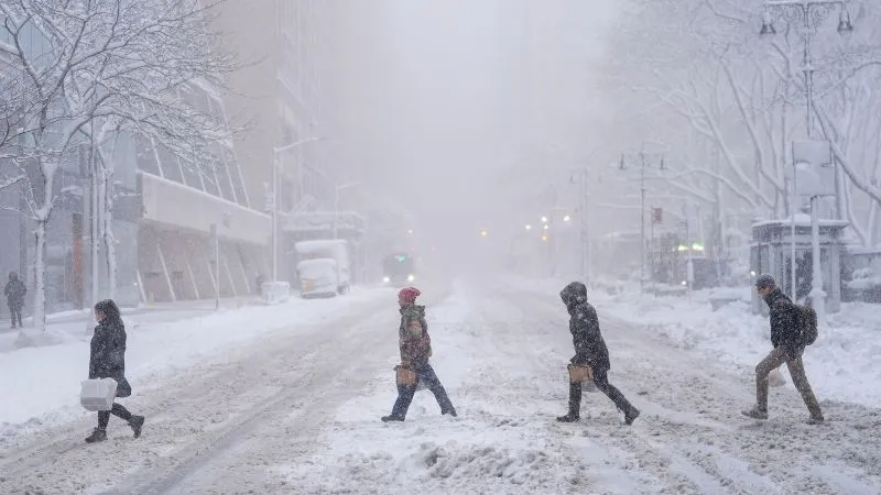 snow storm weather forecast new york — GB news