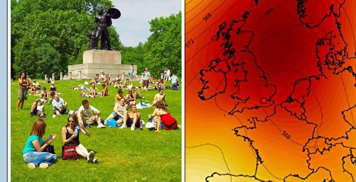 uk weather forecast 19c heat — GB news