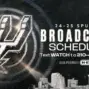 spurs schedule — GB news