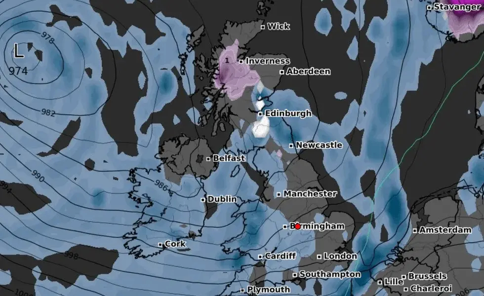uk weather forecast snow — GB news