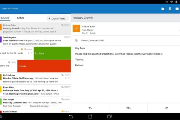 microsoft outlook app android — GB news