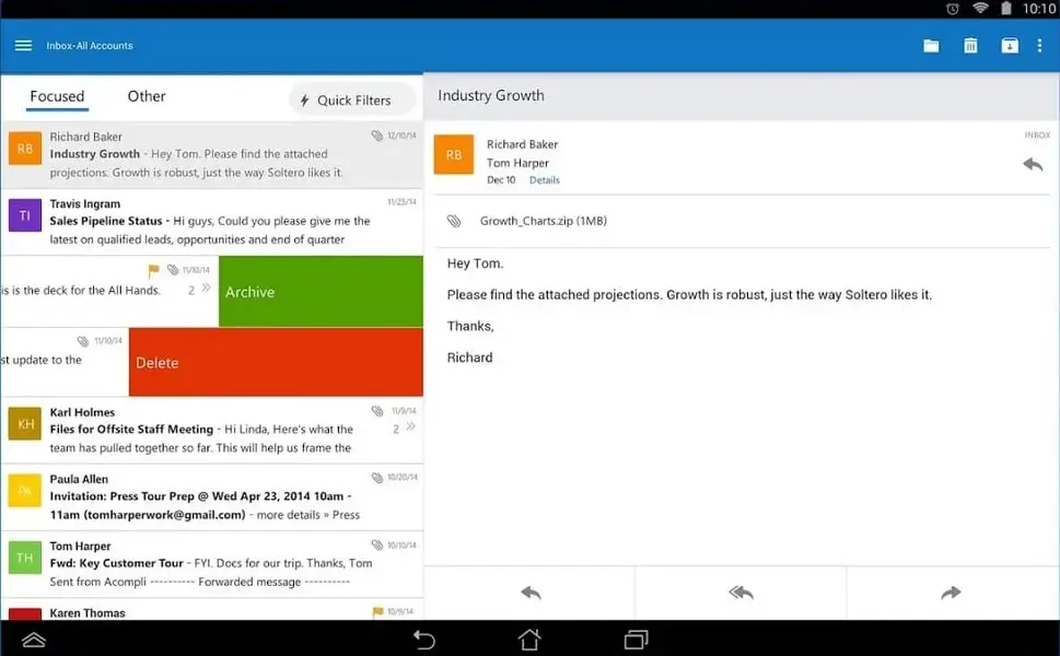microsoft outlook app android — GB news