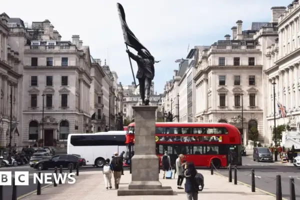 banksy statue central london — GB news