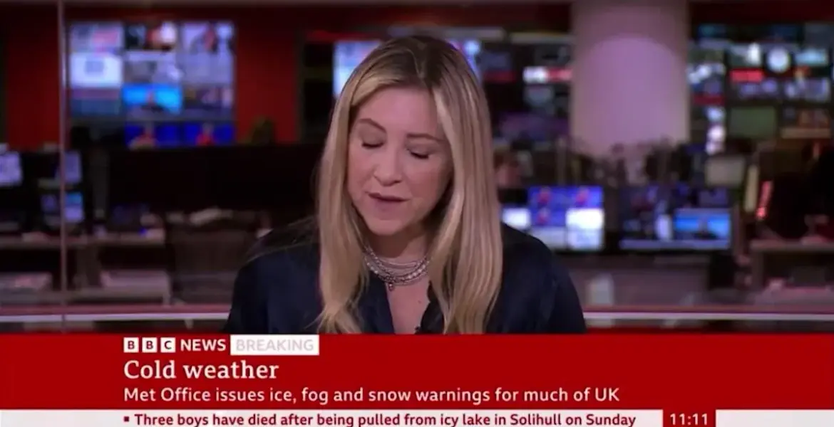 which bbc presenter broken colleagues wrist — GB news