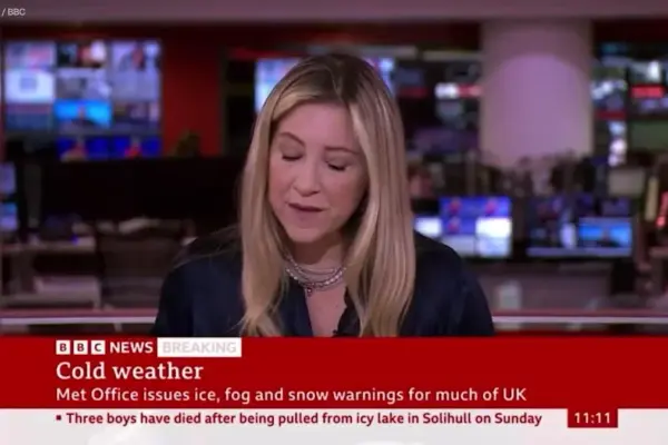 which bbc presenter broken colleagues wrist — GB news